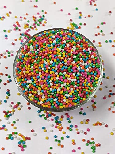 51z6rKWfY8L - Manvik Foods Dry Fruit Hub Rainbow Balls For Cake Decoration 1kg, Rainbow Sprinkles For Cake, Rainbow Sprinkles,Colour Sugar Balls (Rainbow Balls -1KG) - Image 3