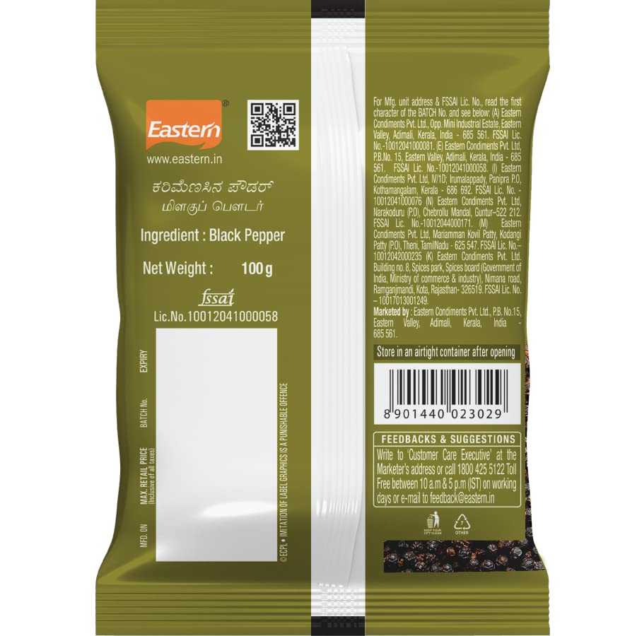 617RUWMkNSL - Manvik Foods Eastern Black Pepper Powder, 100g - Image 3