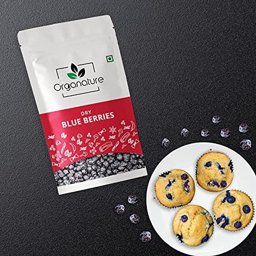 61K0BUb66nL - Manvik Foods Organature Whole Dried Blueberries / Blueberry dry fruit - 100% Natural and Unsweetened - Gluten free snacks (100 Grams) - Image 5