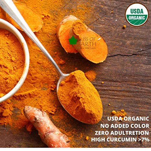 61K7tFl7GKL - Manvik Foods Bliss of Earth High Curcumin Certified Organic Lakadong Turmeric Powder from Meghayala, 500GM - Image 4
