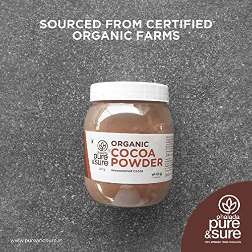 61MlPWzCrqL - Manvik Foods Pure and Sure Organic Cocoa Powder | Natural Unsweetened Cocoa Powder | Dark Cocoa Powder for Cake | 200 gm. - Image 4