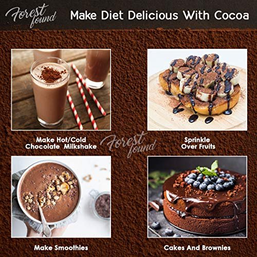 61O hr29yL - Manvik Foods Forest Found 100 % Pure & Natural Unsweetened Dark Cocoa Powder for Cake and Chocolate Making (500 Gm) - Image 5