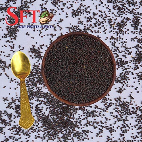 61shXluWd1L - Manvik Foods SFT Mustard Black Seeds (Sarson) 1 Kg - Image 3